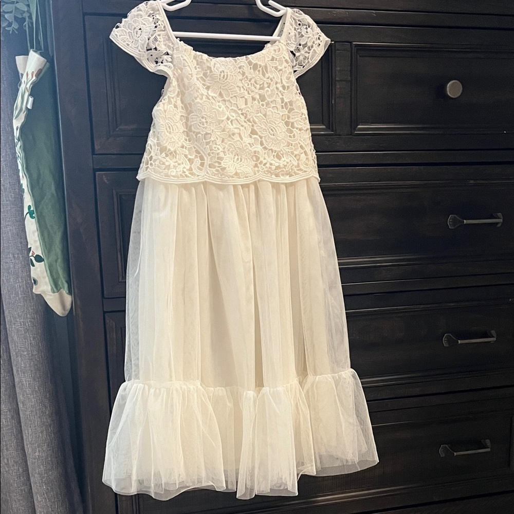 New! Lace H&M Tulle Kids Dress in Ivory